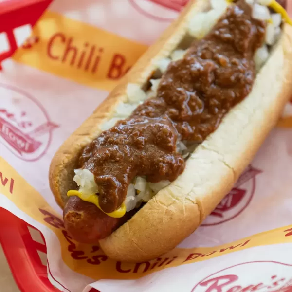 Ben's Chili Bowl signature dishes Original Half-Smoke
Chili Cheese Fries
Jumbo Beef Dog